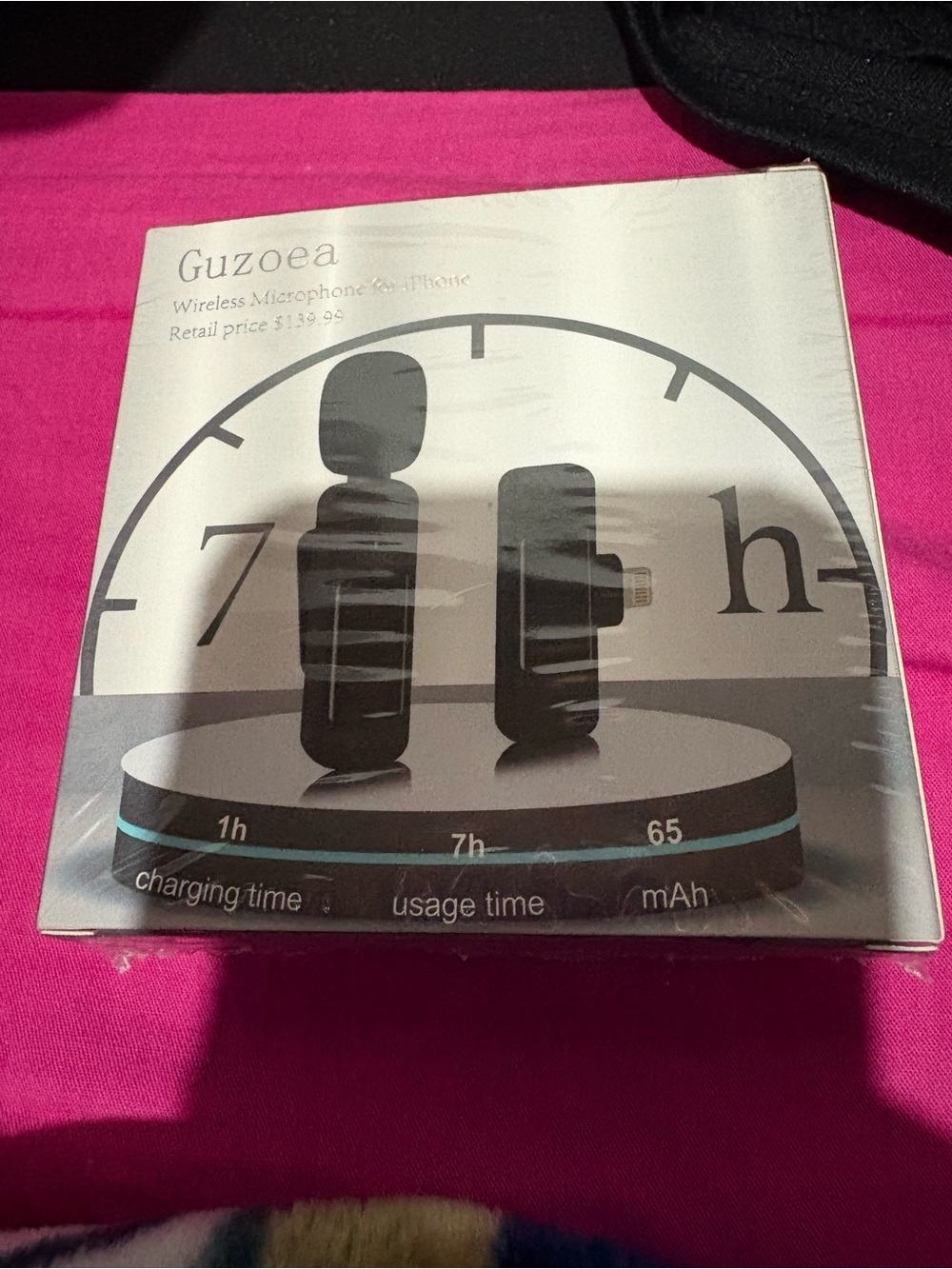 Guzoea Wireless Microphone Set in Black